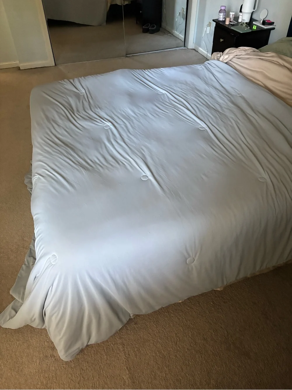 Light Gray Comforter - Soft Down Alternative Bedspread